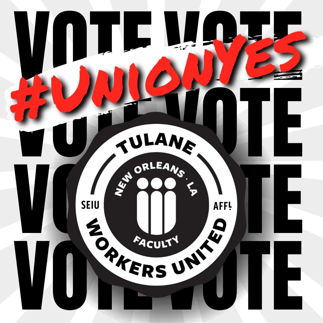 Ballots have been mailed! We're about to make Louisiana history by becoming the first recognized higher ed faculty union in the state! #UnionYes