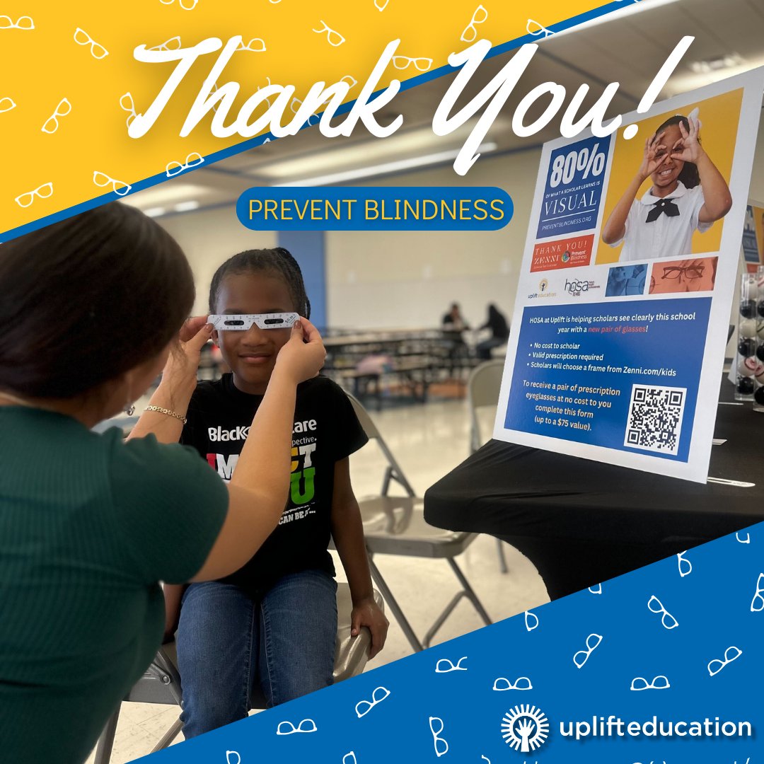Big thanks to @PreventBlindness and Zenni for helping us give out 250 eyeglasses to scholars this school year! 🤓 More good news? We're gearing up for another Eyeglasses Drive next school year! 👀👌 #UpliftEducation #VisionForSuccess #CommunitySupport