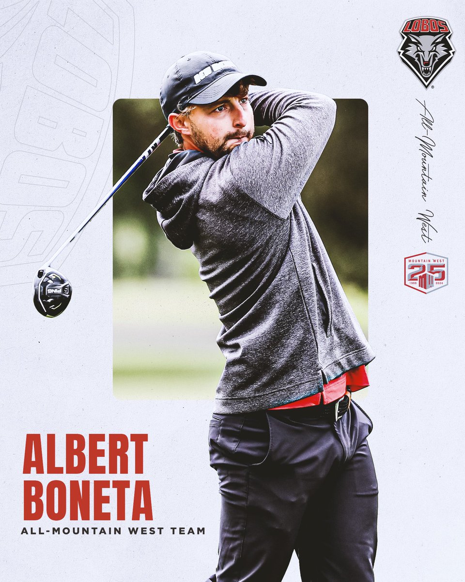 Congrats to Albert Boneta on his 3rd All-@MountainWest honor!! #GoLobos