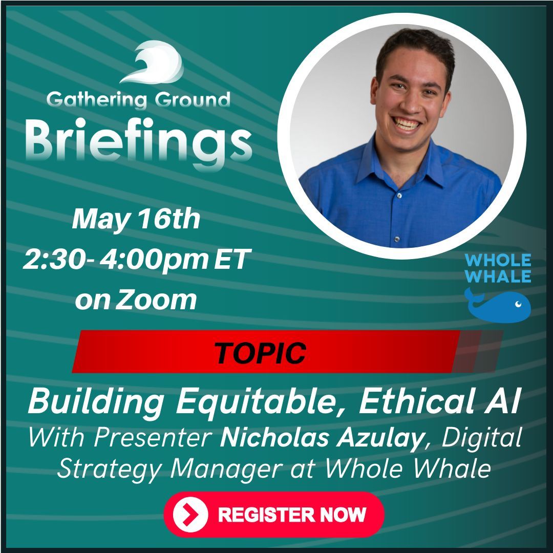 Join us on May 16th at 2:30pm on Zoom with Nicholas Azulay (@wholewhale), Digital Strategy Manager, with a focus on digital advocacy. 

Register at buff.ly/49DHcNJ