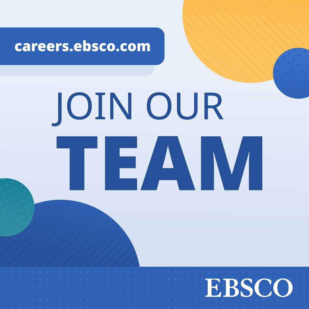 EBSCO is hiring a Regional Sales Manager to join our Corporate Sales team. The position is remote, based in the New York area. Learn more and apply now: m.ebsco.is/ugUgc #CorporateSales #NewYorkJobs #WorkatEBSCO