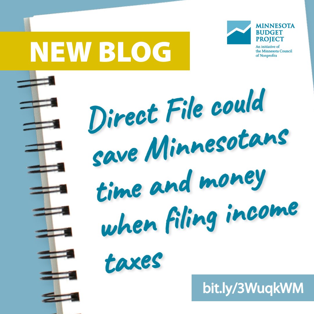 Read our latest blog on how creating #DirectFile in MN would address the problems with current tax-filing options. Only a few tax prep software offer a Free File option and often charge add-on fees or may not be an available option to all Minnesotans. bit.ly/3WuqkWM
