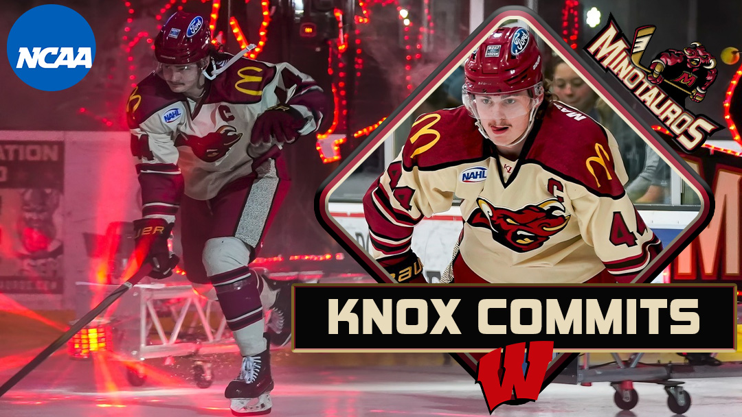 The Minot Minotauros are proud to announce that Captain Weston Knox has committed to play NCAA Division I hockey at the University of Wisconsin! #ChargeAhead Full Story: minotauroshockey.com/knox-commits-t…