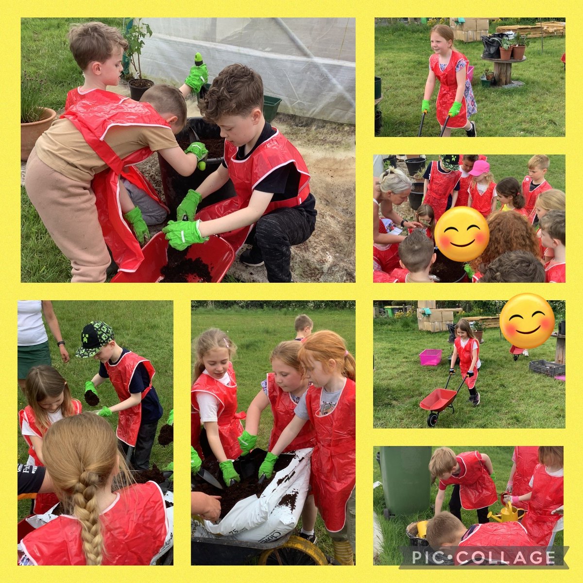 Year 2 had a very busy afternoon gardening. Their tasks included filling pots with compost, lots of planting including onions, carrots, runner beans as well as watering and finding sticks. We can't wait for next week!