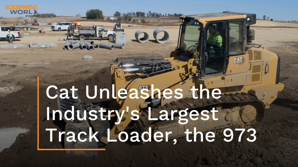 Have you seen Cat's new 973? The 'largest track loader in the industry” is designed to clear, load, dig, carry, fill and more! Cat says the new machine is packed with upgrades. Learn more here: ow.ly/feBK50Rzn9j