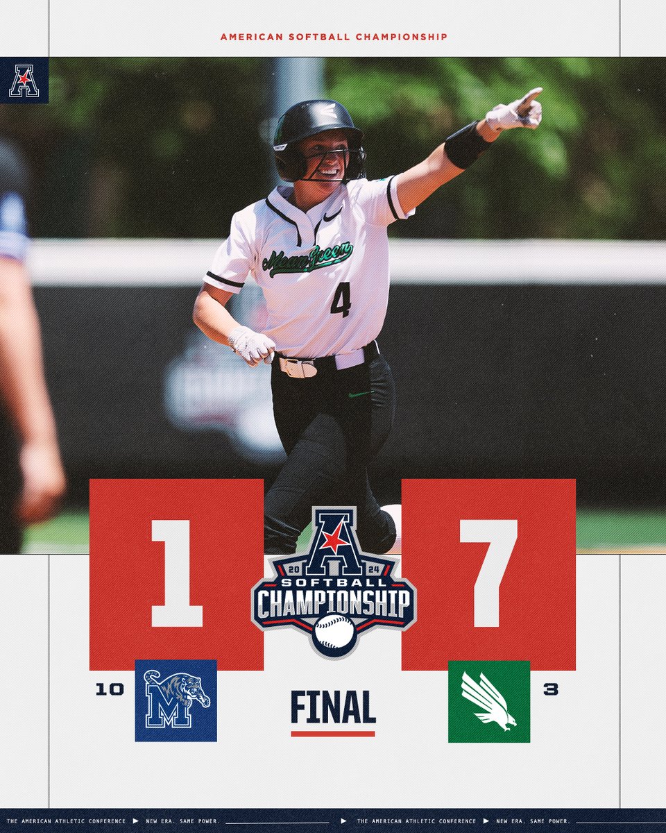 North Texas advances!🦅🟢

#AmericanSB x <a href="/MeanGreenSB/">UNT Softball</a>