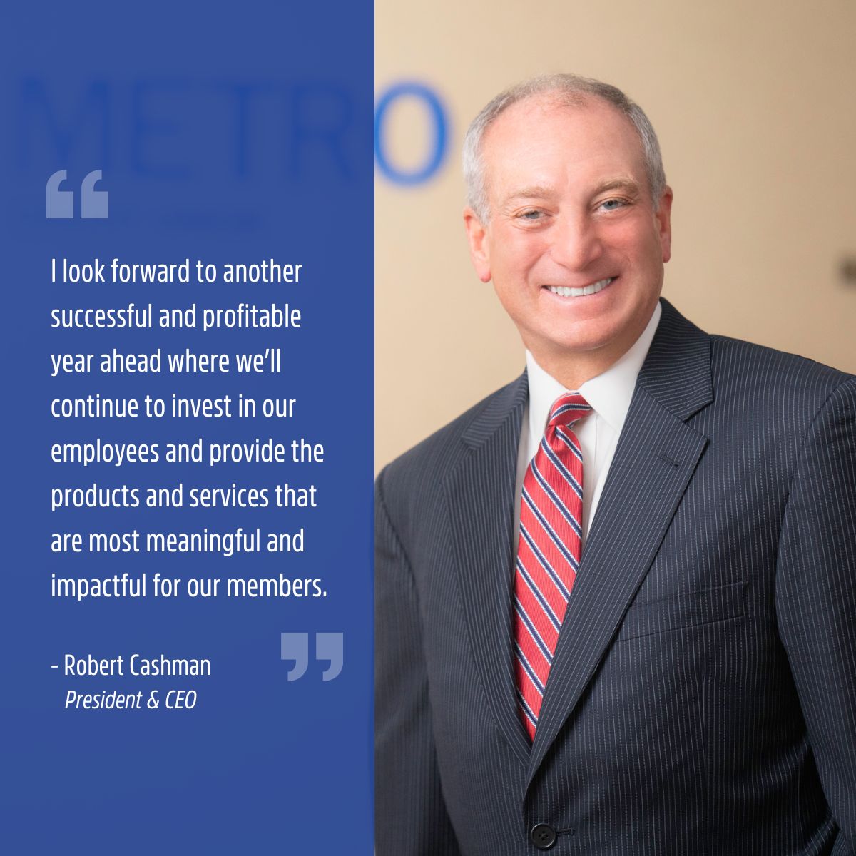 At our recent Annual Member Meeting, Metro CEO Robert Cashman highlighted last year’s achievements and a look ahead to optimism and growth in 2024 for our members. Read the entire message here: ow.ly/WeQg50RzBJB