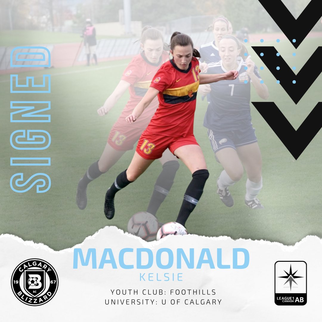 📣 Blizzard League1 Player Signing

We are excited to announce that Kelsie Macdonald is joining our League1 Women’s Team! 

#League1AB #League1