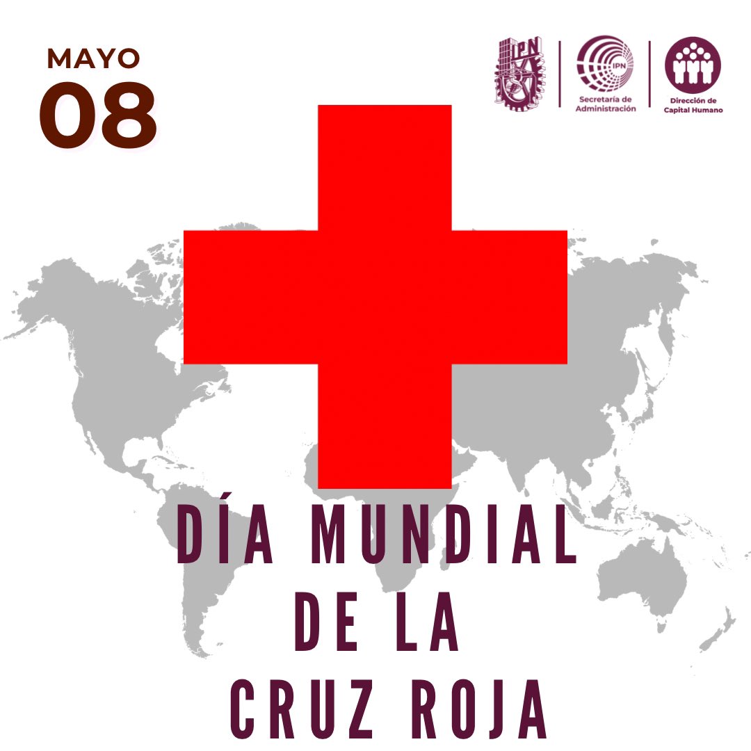 🚑 Hoy conmemoramos el Día Mundial de la Cruz Roja. ⛑️La #CruzRoja es el símbolo de la esperanza en medio del caos. Su labor humanitaria trasciende fronteras y nos recuerda que la unidad y la compasión son fundamentales para construir un mundo mejor. #ipn #RedHumanitaria