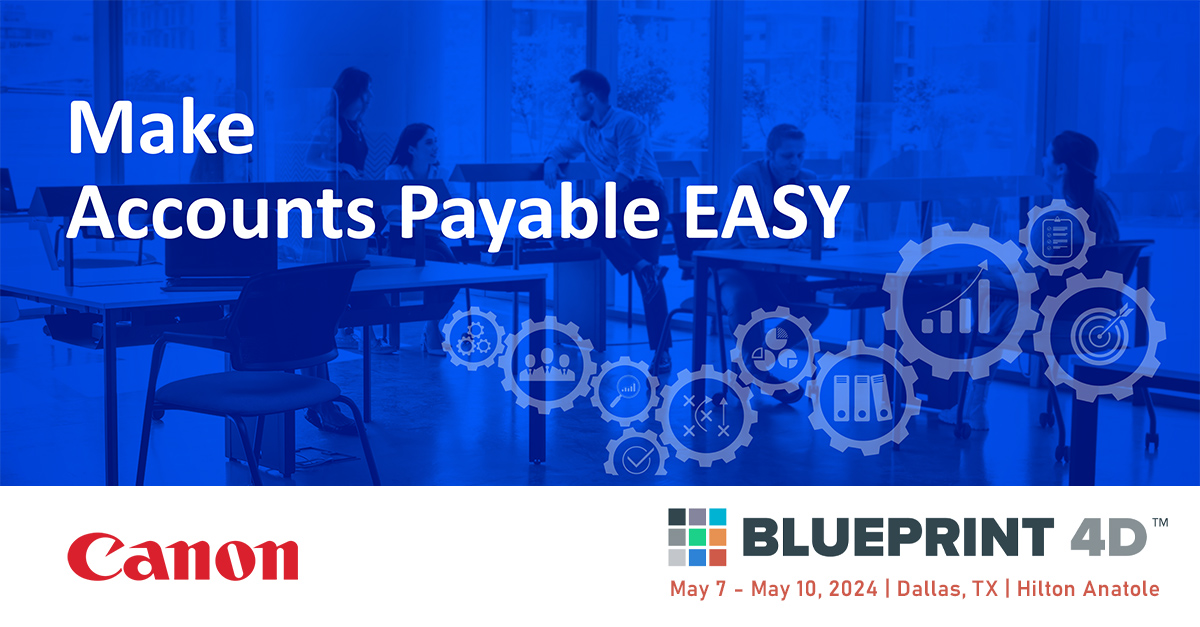 CanonUSA's tweet image. We are at #Blueprint4D  this week – meeting with our Accounts Payable solutions’ customers, members of the Oracle community. #BP4D24

Learn more: canon.us/3Nsxnbn