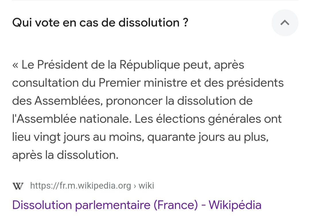 @identiterreZ Un remaniement avec qui? Macron n'a aucun banc, aucun remplaçant, toujours les mêmes donc la fin du gouvernement Attal pourrait entraîner une dissolution. Un vote de confiance peut aussi entraîner une dissolution alors va falloir réviser hein...😉