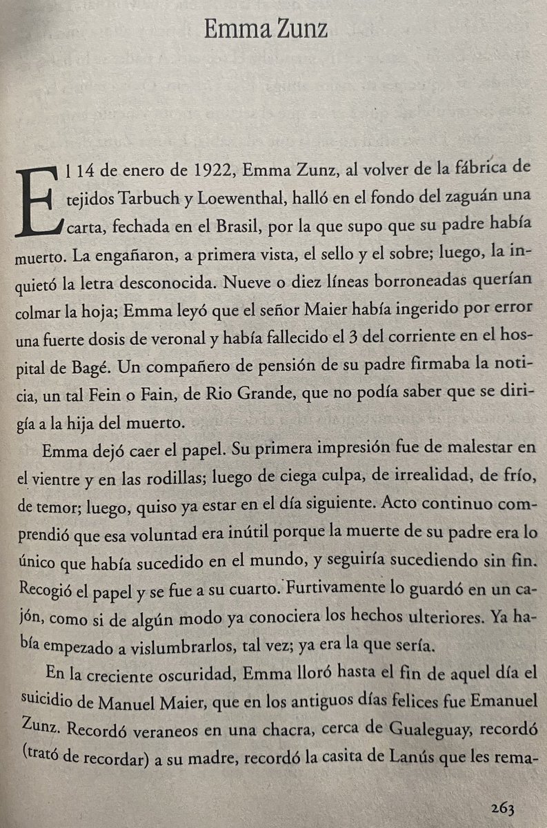 No creo ser el primero que nota esto (es del desentrañadísimo Borges), pero no he encontrado mención en ningún lado. Si saben, algo me cuentan: 

¿Habían visto que el nombre de Emma Zunz, protagonista del cuento epónimo de Borges, es (básicamente) un ambigrama?