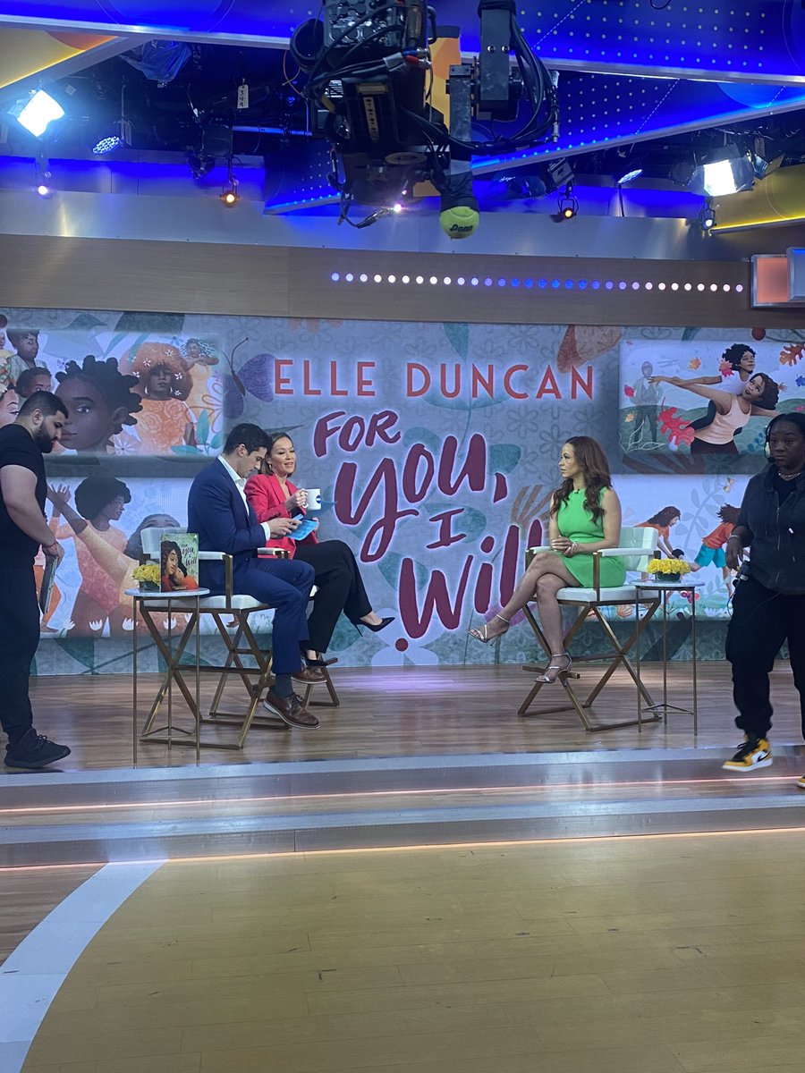 Bucket list on @ABCGMA3 w/ my peeps @EvaPilgrim @GioBenitez promoting my book For You, I Will!! Love you Angels and pls get the book for the mom in your life! Thank youuu fam. Forever humbled by it all.