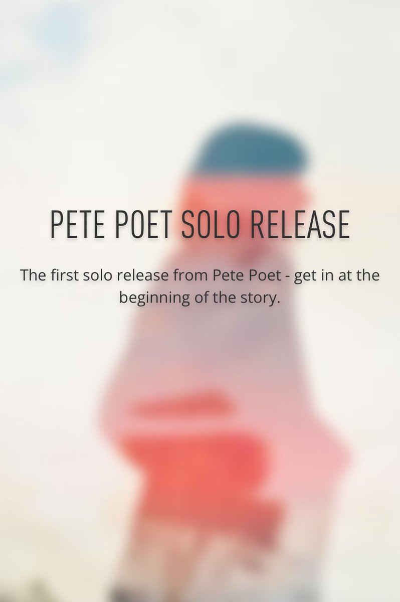 @PostIndustria12 Got your debut solo single presaved Pete @PostIndustria12