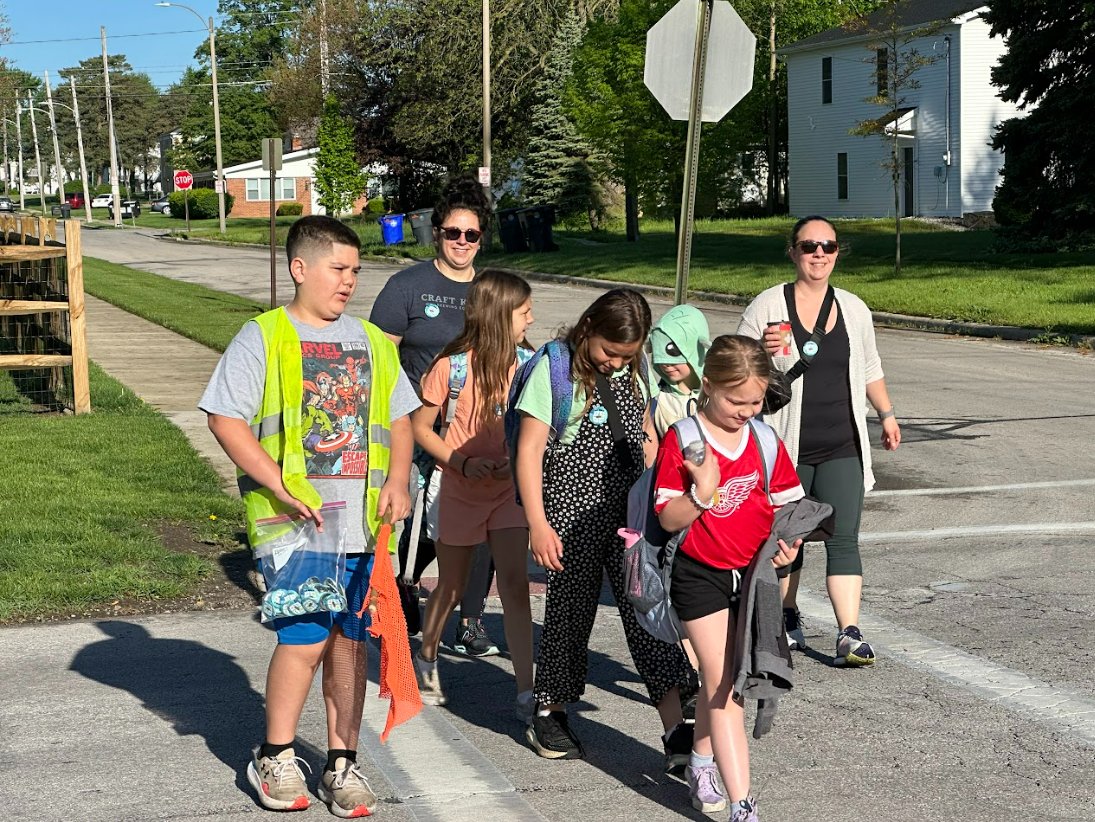 Today was Walk, Bike & Roll to School Day! It's a celebration of health, community, and eco-friendly transportation! A big round of applause to all our participants! Thank you to the Wood County Health Department for providing buttons for participating students!