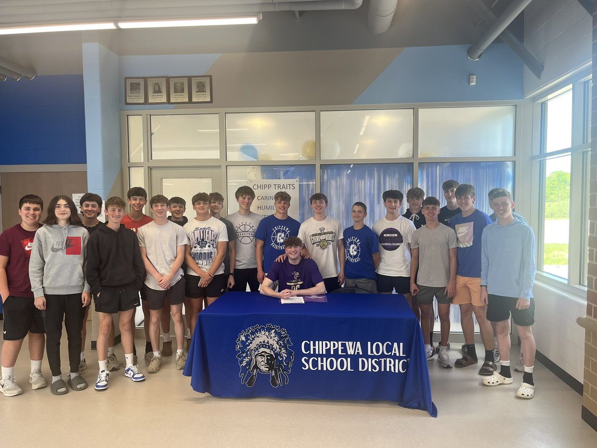 Congrats to <a href="/Tillman_brown32/">Tillman Brown</a> signing today with Defiance! Awesome day for him. Chippewa Nation is excited to root for Tilly playing at the next level.