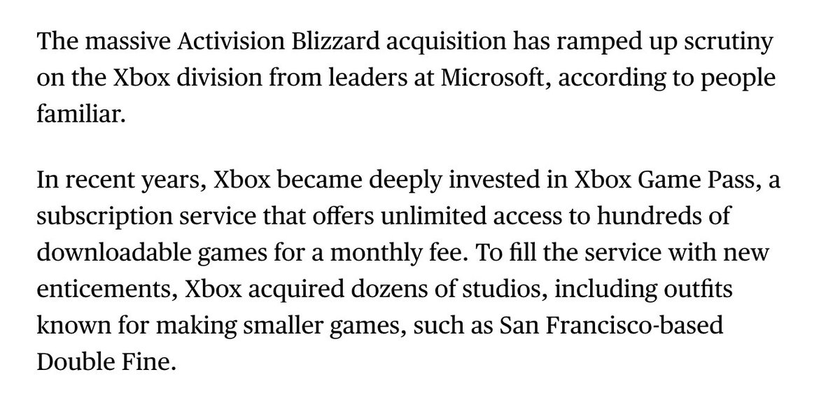 Bloomberg is reporting that Xbox is still not done cutting costs and that “more cuts are on the way.” Also reporting that Microsoft executives started to further scrutinize the Xbox division after the $70 billion purchase of Activision (via bloomberg.com/news/articles/…)