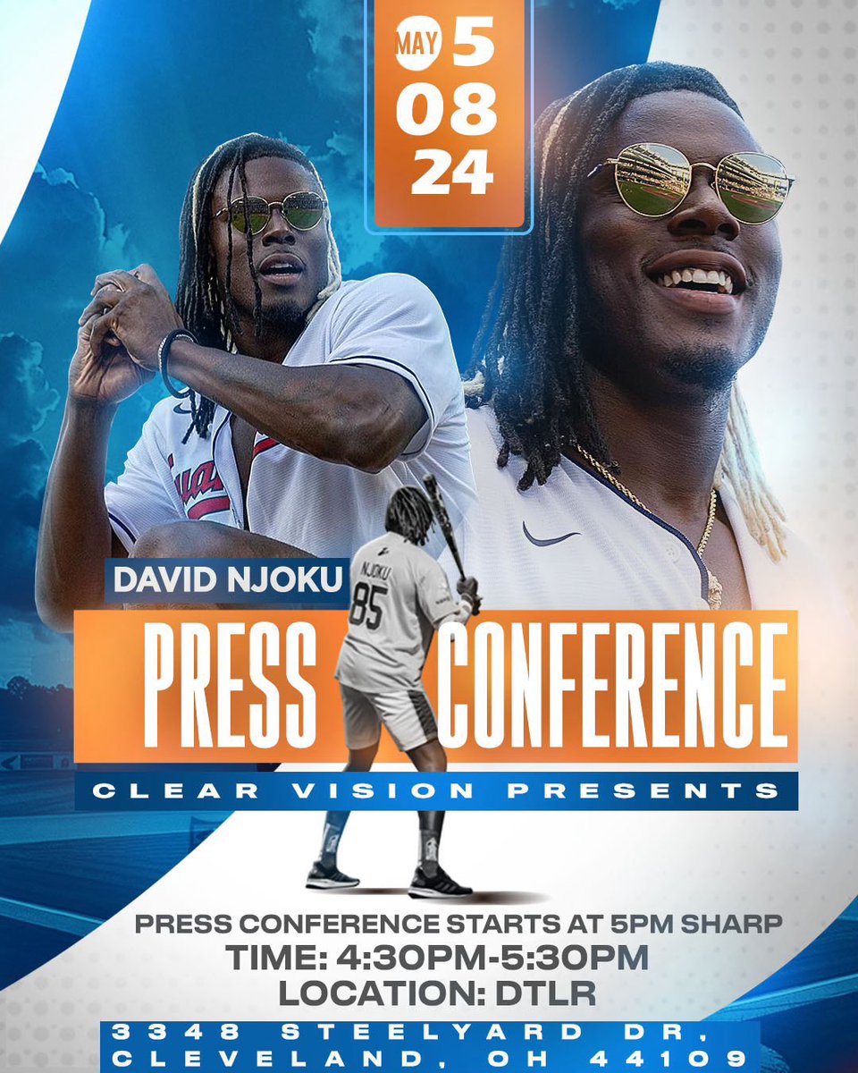 head over the IG LIVE at 5 pm SHARP to tune into the @David_Njoku80 press conference 😏
