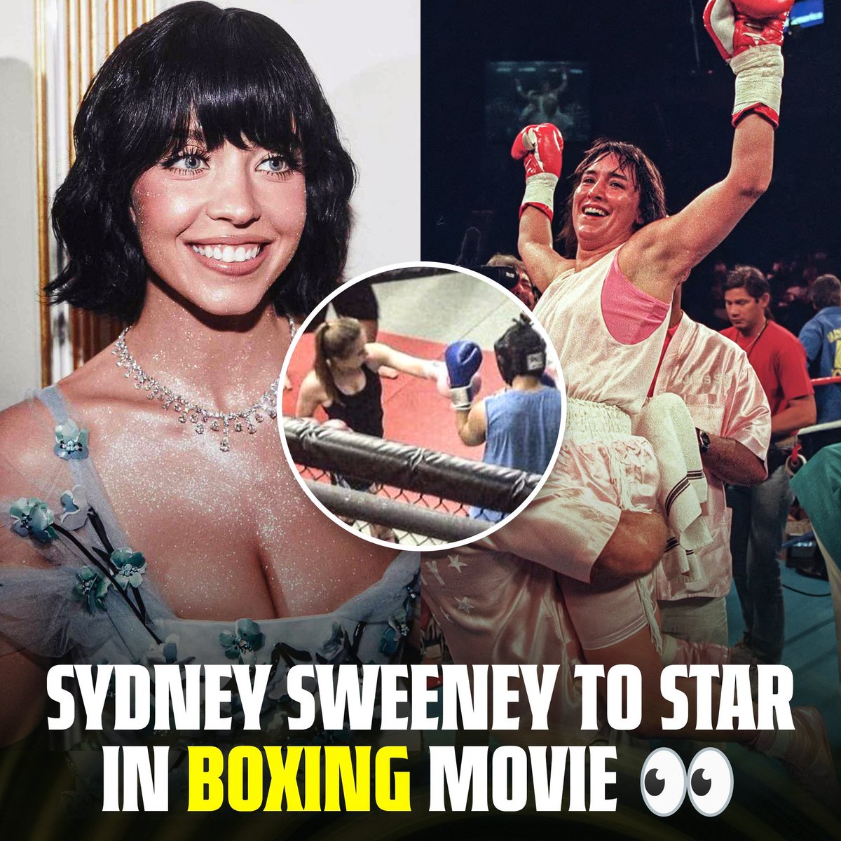 Sydney Sweeney will play ‘The Female Rocky’ Christy Martin in an upcoming movie 🤩 “I grappled & did kickboxing from 12-19 years old. I’ve been itching to get back into the ring, train & transform my body” (via Deadline)