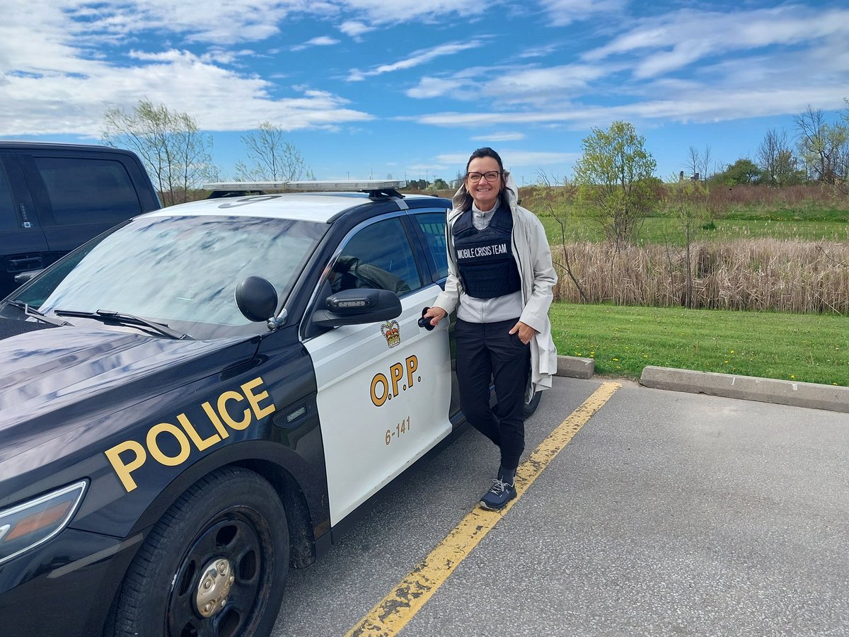 #SouthBruceOPP would like to give a shout out to our Detachment nurse Julie on nurses week. Julie is a member of the mobile crisis response team deployed for police calls and mental health calls. May is mental health awareness month. Thank you nurses of South Bruce. ^mb