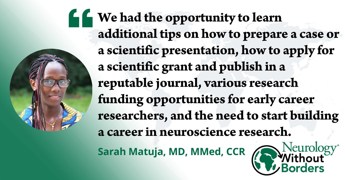 GreenJournal's tweet image. New Without Borders blog, "Experiences from the 14th Neurology Regional Teaching Course in sub Saharan Africa" by Sarah Matuja, MD, MMed, CCR: bit.ly/3Uhqtu6
#globalneurology #NeuroTwitter @SarahMatuja