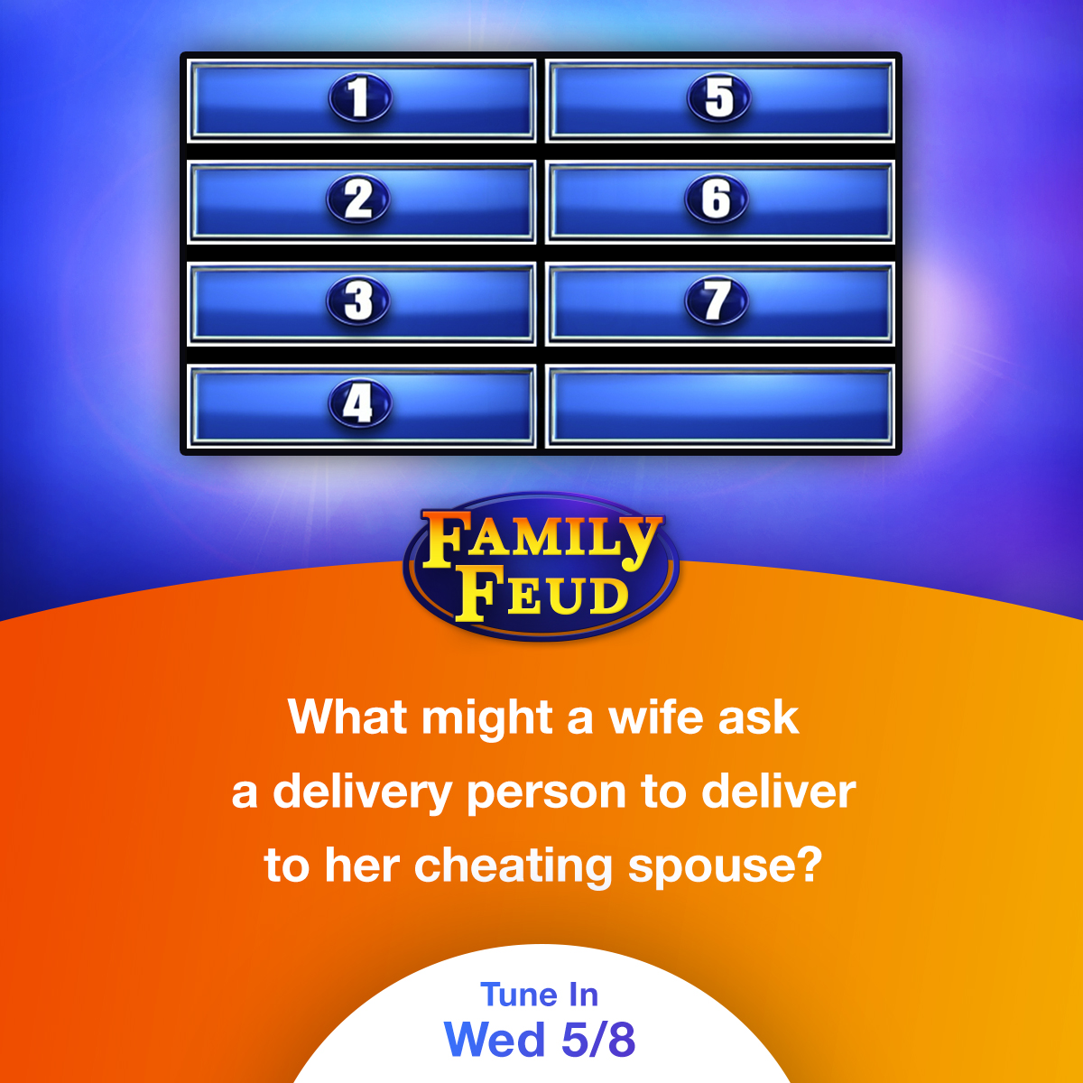 Revenge is a dish best...delivered? 🤔 Place your order below & see what the survey serves up TONIGHT at 6P on #FamilyFeud!