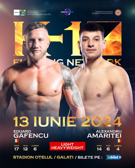 Unfinished Business‼️ A rematch between 𝑬𝑳𝑰𝑻𝑬 welterweights in June 🇷🇴🇷🇴◪

Eduard Gafencu (@GLORY_WS) and Alex Amariței are both Colosseum Tournament World Champions. The youngest of the Amarițeis recently trained with ARJ Trainingen. #Galați #k1wgp #digisport