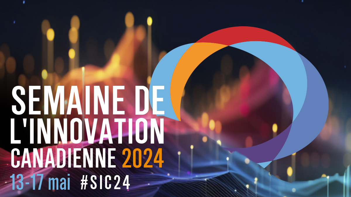 La Semaine canadienne de l'innovation commence la semaine prochaine ! Rejoignez-nous toute la semaine et partagez vos histoires d'innovation avec le mot-clé #SIC24 ! Pour en savoir plus sur les activités de la #SIC24 et la façon d’y participer: canadianinnovationspace.ca/fr/