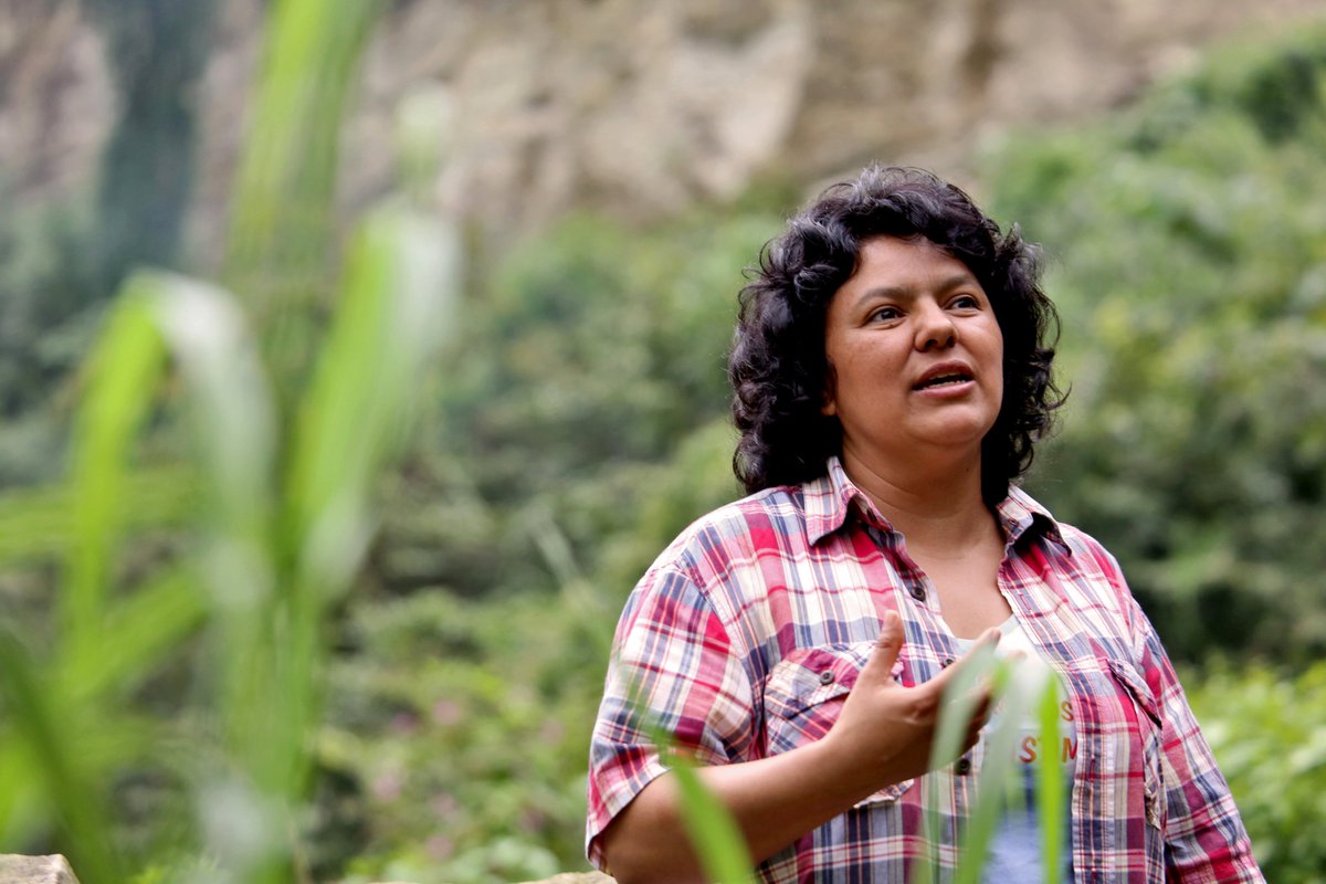 Eight years ago, Berta Cáceres—land defender &amp; #GoldmanPrize winner—was assassinated. Today, the criminal sentences for those responsible have yet to be ratified. The Prize calls on the Honduran Supreme Court to affirm the sentences so that Honduras can move toward true justice.
