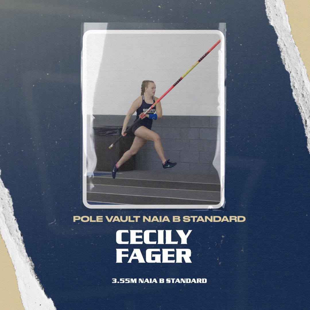 🚨🚨NATIONAL QUALIFIER ALERT🚨🚨 Women’s PV at @HillsdaleTrack Cecily Fager cleared a PR height of 3.55m (11’ 7.75”) to get her @NAIA B qualifying mark. #TogetherWeSOAR