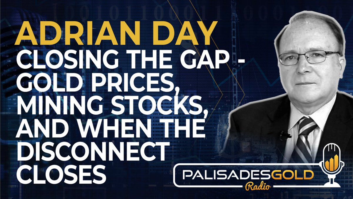 Adrian Day: Closing the Gap - Gold Prices, Mining Stocks and When that Disconnect Closes
x.com/palisadesradio…
#AdrianDay #GoldPrice #MiningStocks #InvestorSentiment #GeopoliticalRisks #MarketDynamics #ClosingTheGap #ExpertInsights #Opportunities #GoldMarkets