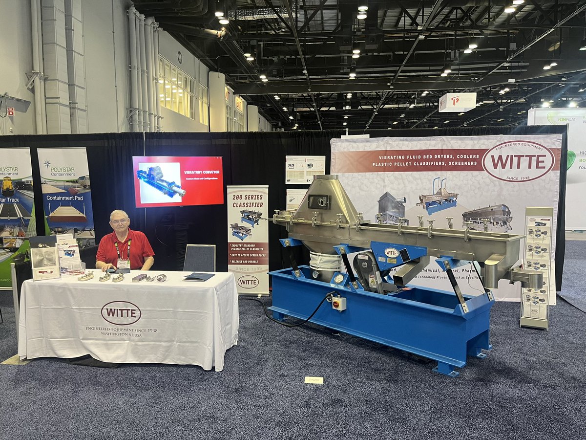 Our professionals are looking forward to seeing you at NPE: The Plastics Show <a href="/NPEplasticsshow/">NPE: The Plastics Show</a> Booth # S16207
At <a href="/OCCC/">Orange County Convention Center</a> 
May 6th-10th, Orlando, Florida 

NPE.org
#NPE #NPE2024 #NPEplasticshow #plastics #plasticshow #dryer #bedfluid #thewittecompany