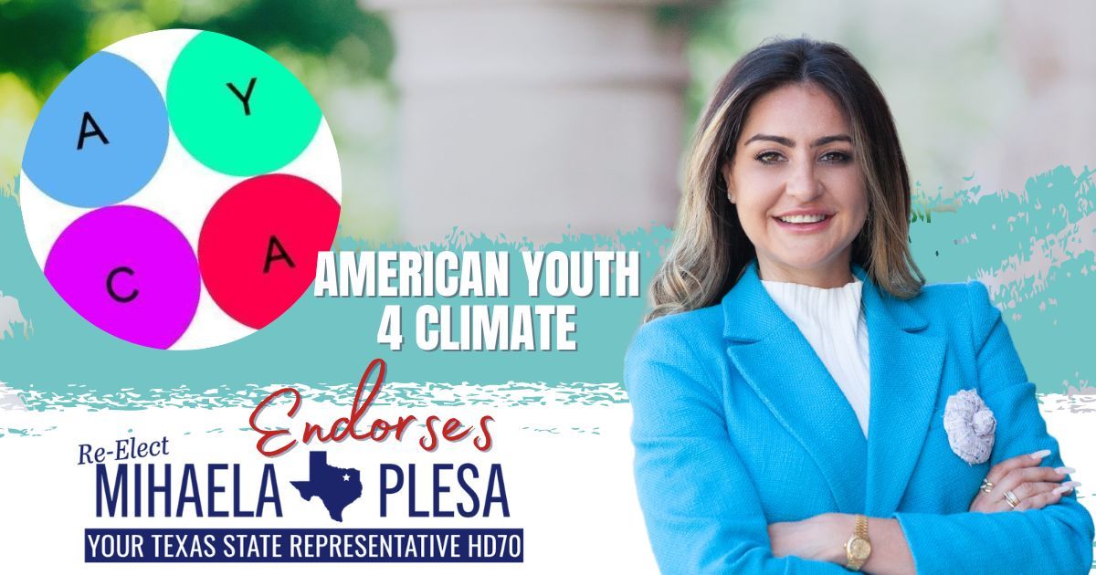 I am honored to be endorsed by @AmericanYouthf1! 🌟🌎 Now more than ever, we need leaders committed to protecting our planet and safeguarding our environment for generations to come. Together, we'll combat climate change for a greener future. 💚 #ClimateAction