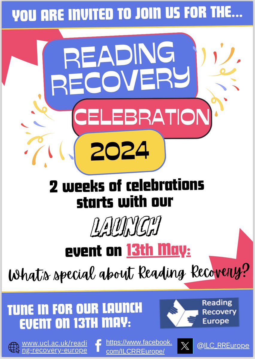 ERC Literacy (@erc_literacy) on Twitter photo Looking forward to the #ReadingRecovery 2024 celebrations! Lots of great things planned, kicking off with the launch on Monday! Canāt wait to see whatās in store! <a href="/ILC_RREurope/">Reading Recovery Europe</a> Looking forward to the #ReadingRecovery 2024 celebrations! Lots of great things planned, kicking off with the launch on Monday! Canāt wait to see whatās in store! <a href="/ILC_RREurope/">Reading Recovery Europe</a>