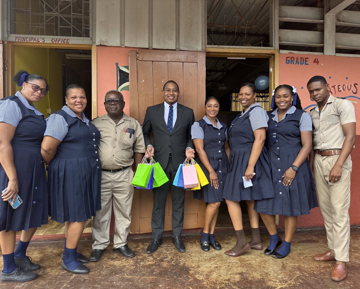 On my journey across my constituency today to tell my teachers thank you for their service, the teachers at Pedro Plains Primary decided to flip the script for Teachers Day. 😂😂😂 HAPPY TEACHERS’ DAY