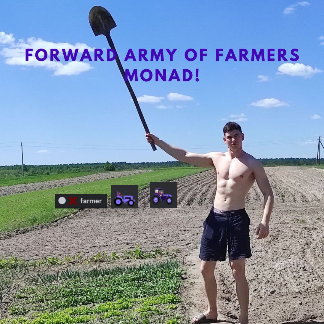 boruto_ua's tweet photo. What beBoruto does in his free time!

💜Even when you don't see beBoruto in the discord, he continues to think about the Monad community as much as this farm!

@monad_xyz #monad #nads #fermers