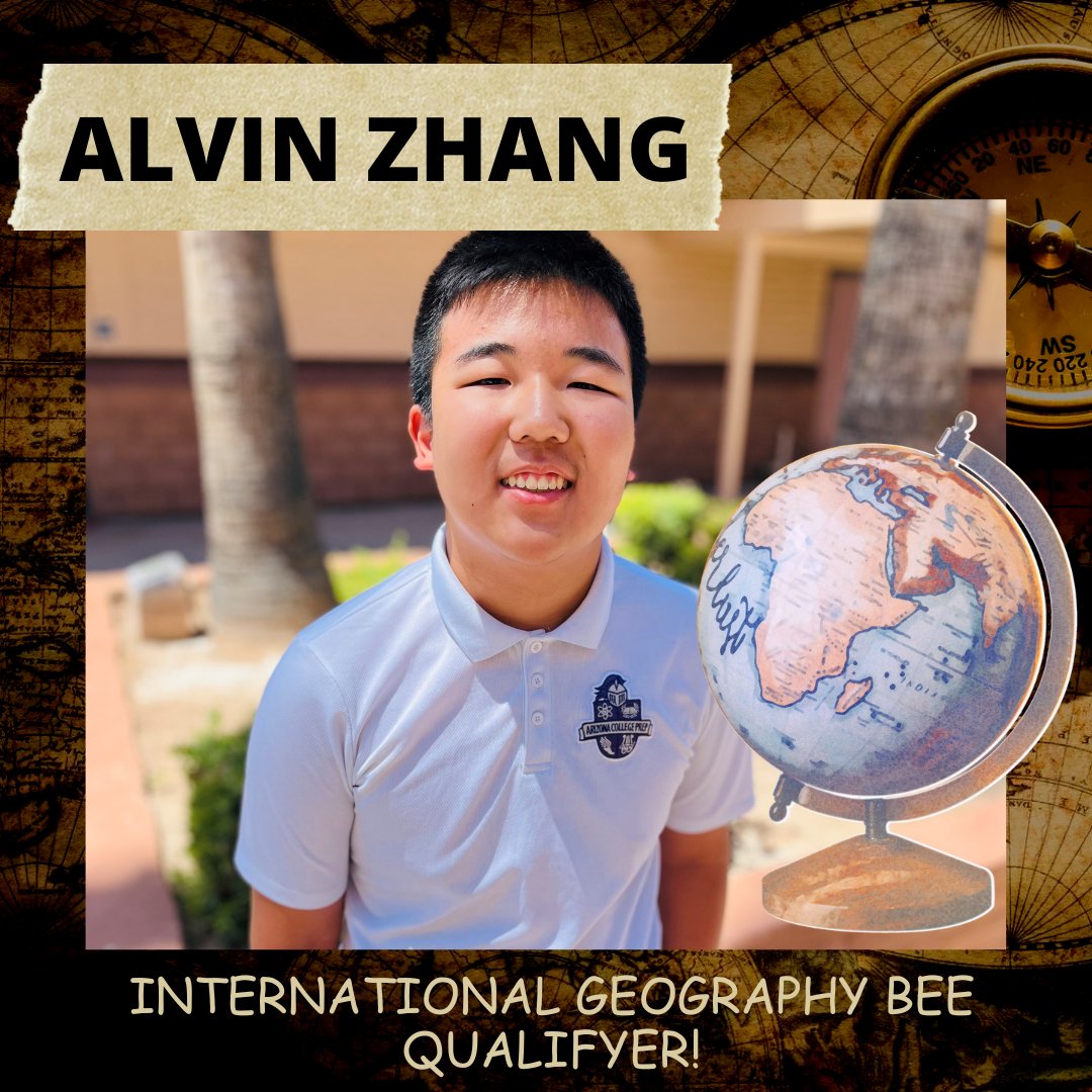 Congratulations to Alvin Zhang who qualified for Internationals in the Geography Bee! We are proud of you, Alvin! 💜⚔️