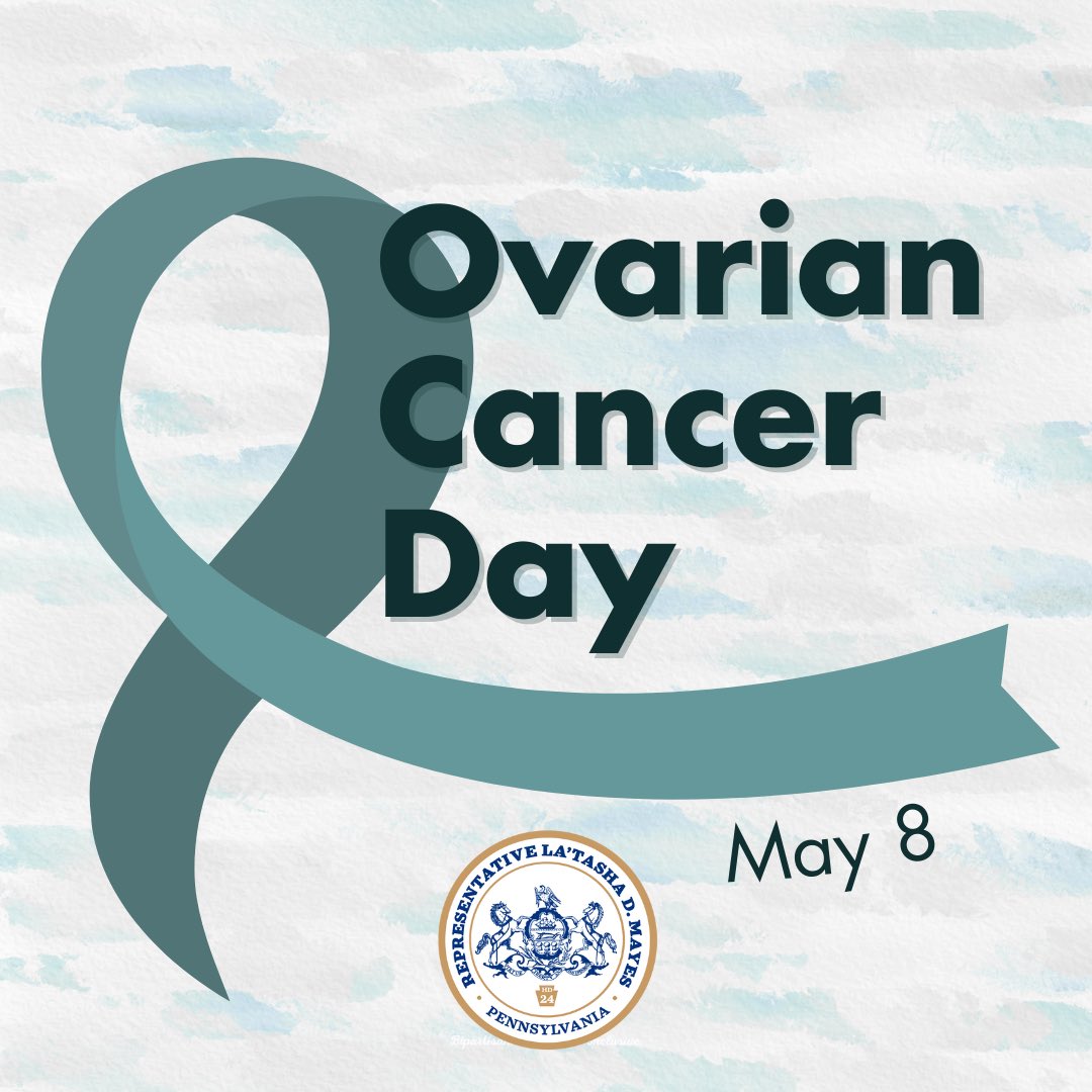 May 8 is #OvarianCancerDay. Ovarian cancer is often diagnosed late and can negatively impact your #reproductivehealth. Be sure to talk to your medical provider about ovarian health because this type of cancer often has no symptoms in its early stages. #repmayes