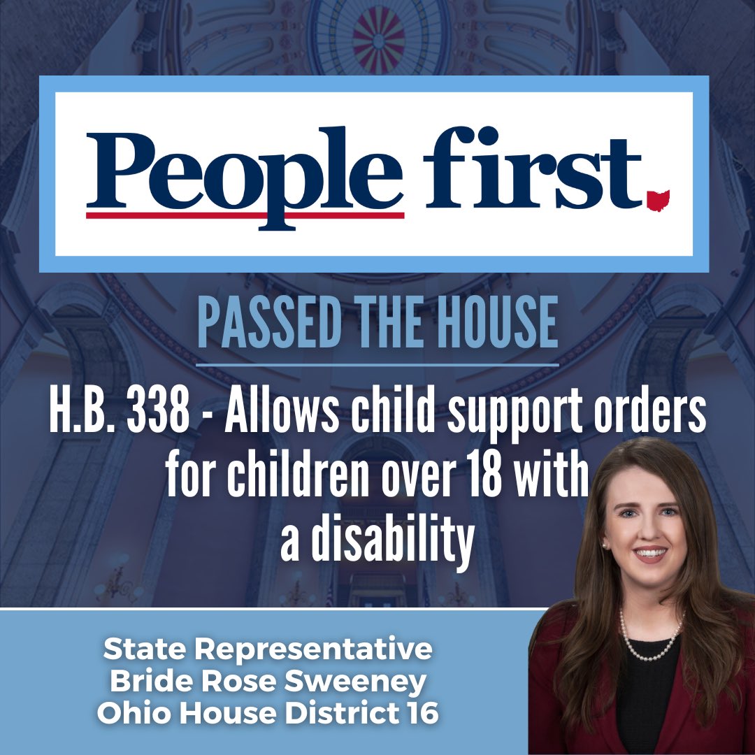 Congratulations to @RepBrideSweeney on HB 338 passing the House today! 🎉
