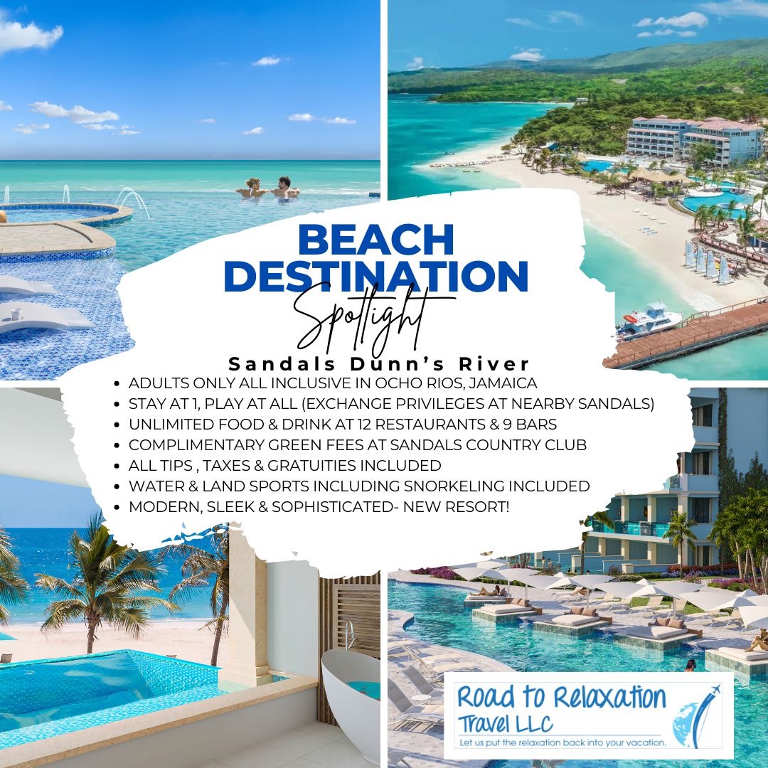 Another jewel in the Sandals collection: the awe-inspiring #Sandals Dunn's River in picturesque Ocho Rios, debuting its grandeur in May 2023! Picture-perfect rondoval suites promise evenings of celestial wonder after basking in the Caribbean sun.
#luxuryredefined
#rtrtravel