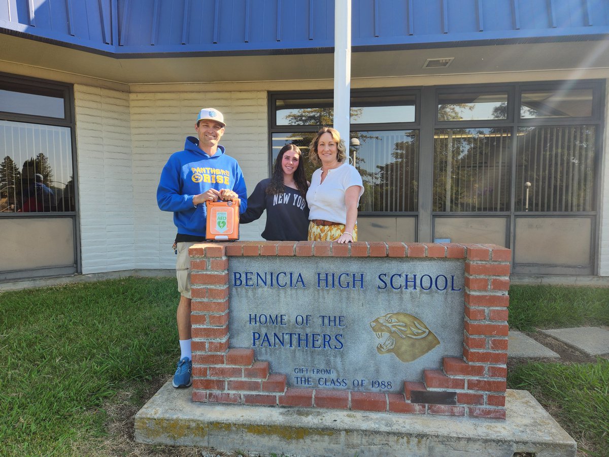 Benicia High School (@beniciahighbhs) on Twitter photo THANK YOU Gable Heart Beats Foundation for the AED to support safety for Benicia High School Athletics! <a href="/GableHeartBeats/">Gable Heart Beats</a> THANK YOU Gable Heart Beats Foundation for the AED to support safety for Benicia High School Athletics! <a href="/GableHeartBeats/">Gable Heart Beats</a>