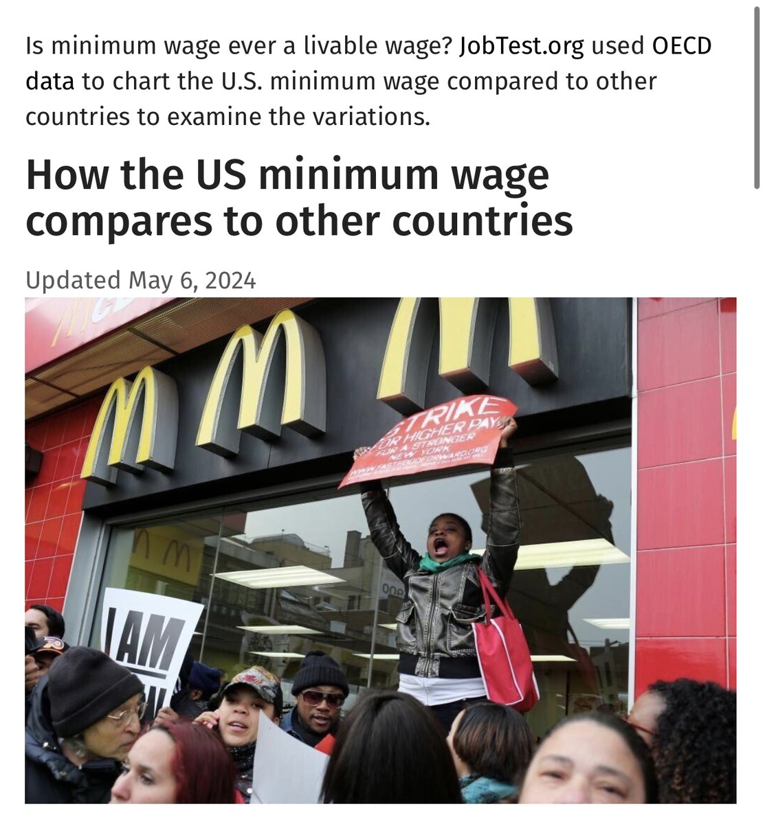 Isn't it wild that the U.S. federal minimum wage hasn't budged in over a decade while other countries keep raising theirs?