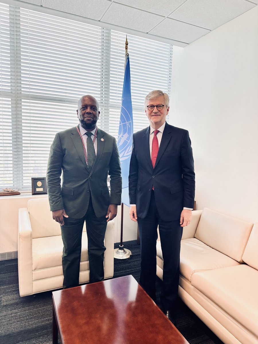 Today, I bid farewell to @Lacroix_UN, the hardworking USG for @UNPeacekeeping. We reflected on a period marked by both challenges and a paradigm shift in peacekeeping. The world still needs UN peacekeeping; going forward, I am committed to contributing to its positive evolution