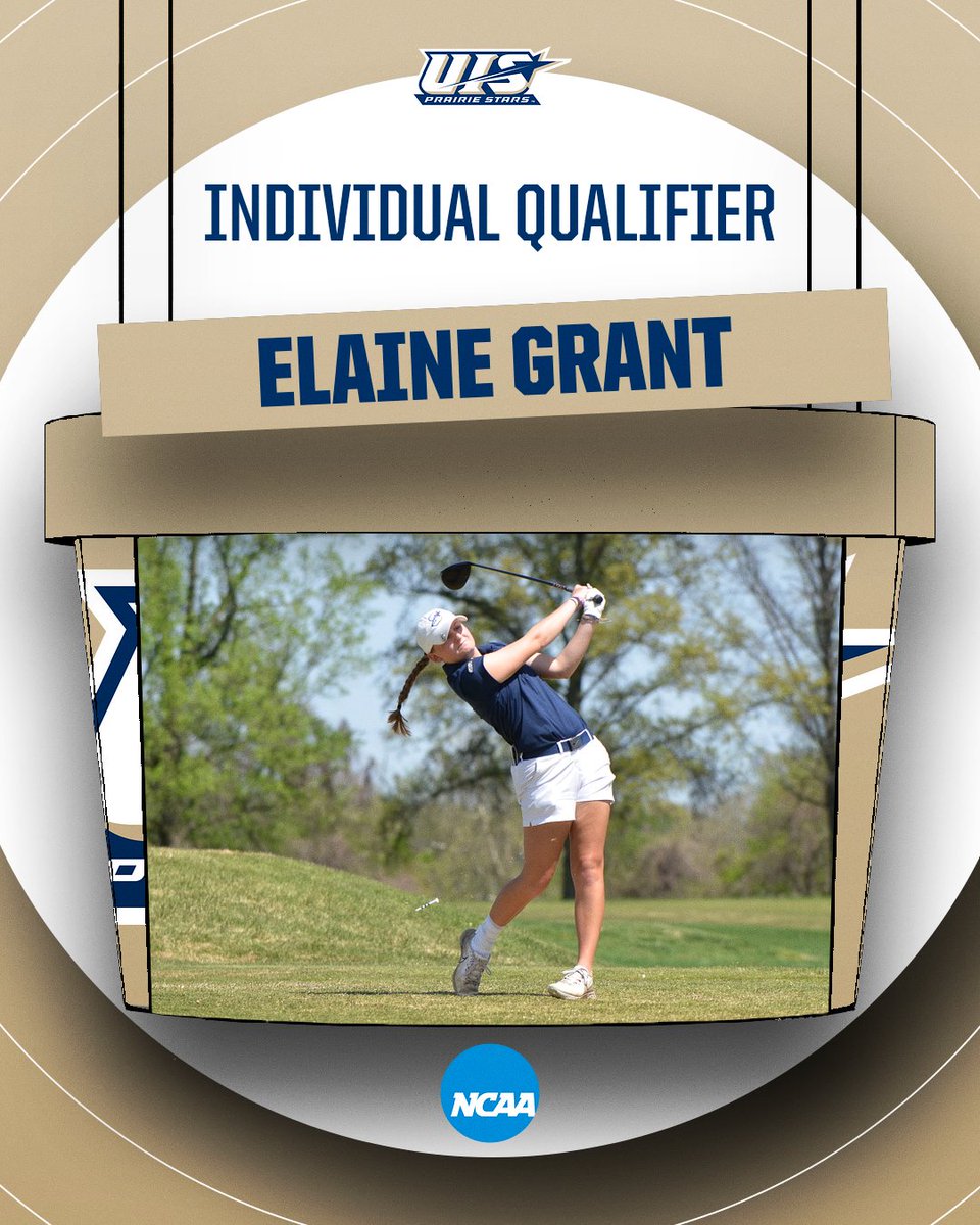 🚨NATIONAL QUALIFIER🚨 Elaine Grant has qualified out of the East Regional and will represent @UISGolf at the NCAA DII Women's Golf Championships! #WeAreStars | #ProtectThePrairie