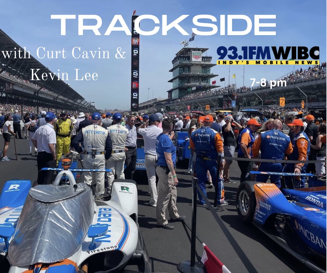 Pacers & Racers all month so #Trackside bounces back & forth…Again tonight at 7 on @93wibc with all of the latest in #IndyCar & the #Indy500 + @INDYNXT race winner @jacobabelracing!