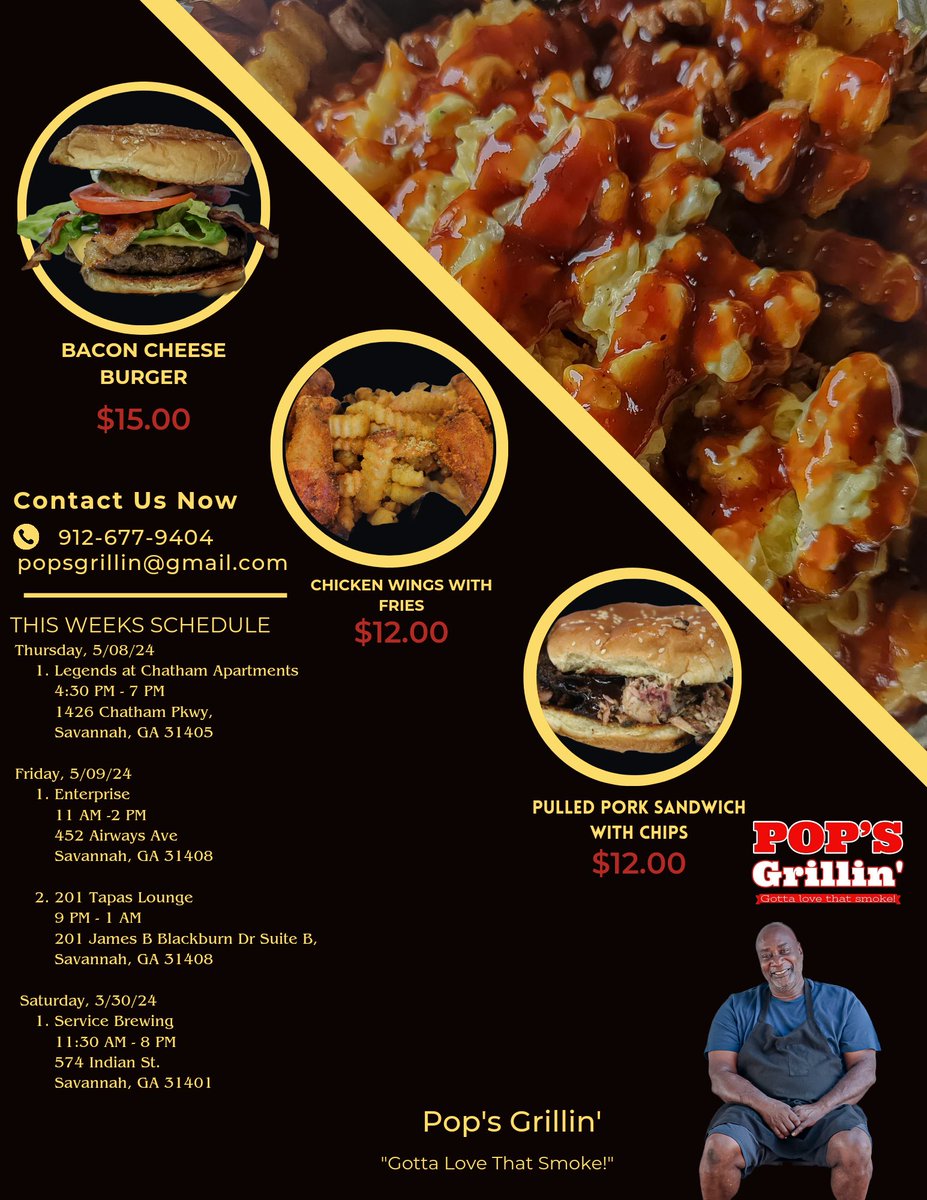 PopsGrillinFans's tweet image. 📢 Schedule 

We're back!! We are looking forward to seeing you all. Thank you for your continued patience and support. Pop is still in recovery and is doing good. We are so Thankful for all the prayers and love you've sent our way. Pop says Hi to you all!