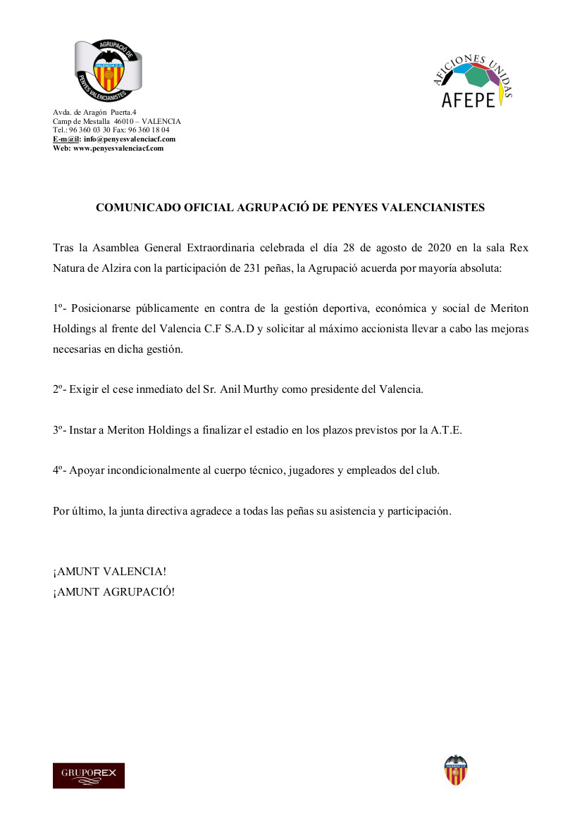 SomCollaBiN's tweet photo. -Assamblea extraordinària 2020: 231 penyes, unes 100 presencials.
-Assamblea extraordinària 2023: 178 penyes, unes 55 presencials.

I el més important, hi hagué un debat previ a la votació democràtica, que va dir de trencar tota relació amb Meriton i defendre el València. https://t.co/DOSuIeTTjr