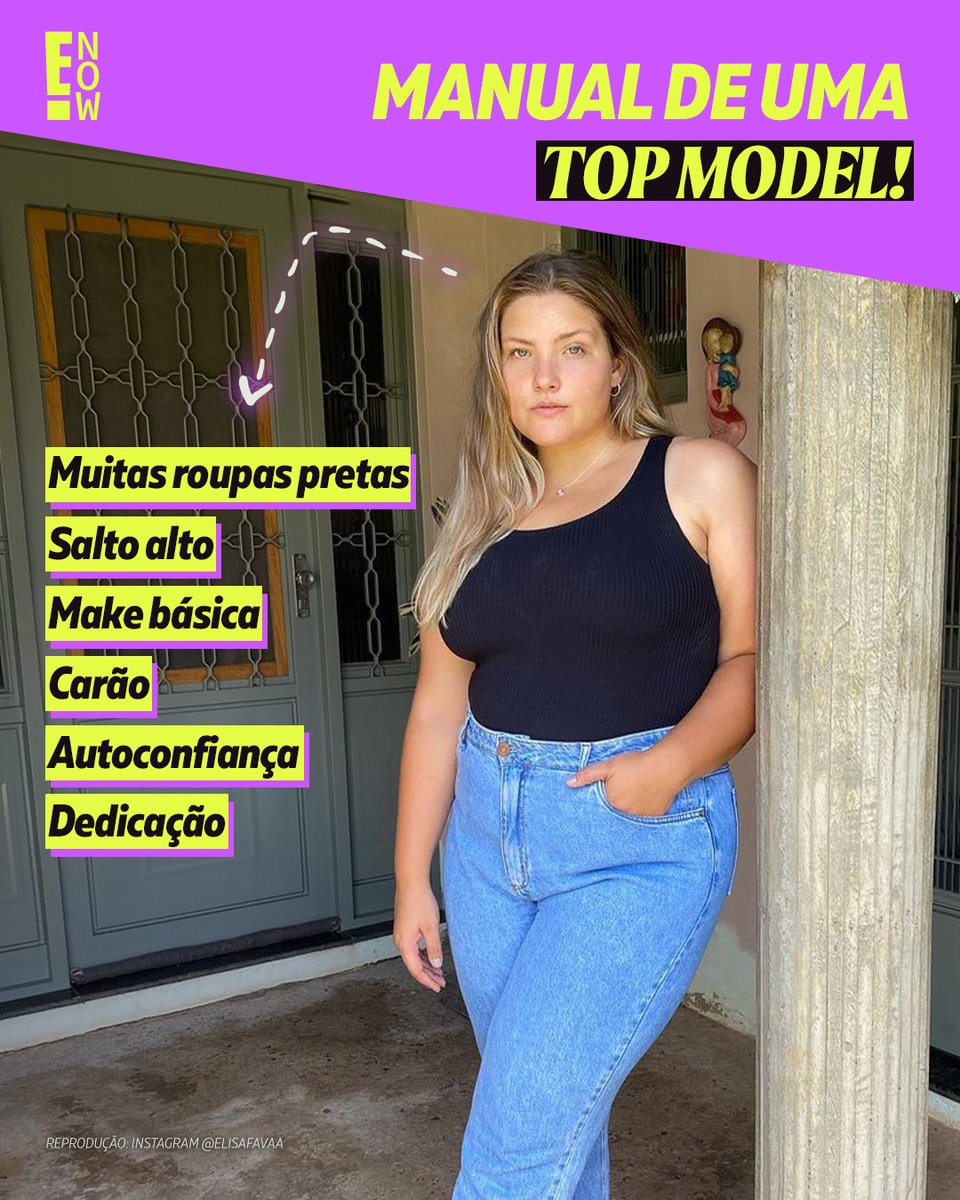 enowbrasil's tweet photo. Quem pensa que é fácil, está enganado! 👀 Hoje (09) os parabéns vão para a maravilhosa #ElisaFava, musa do programa #BelezaGG, do Canal E!. ❤
Assista ao E! na CLARO 550 | SKY 491 | VIVO 626
Verifique a classificação indicativa. https://t.co/omJiUy6Ju9