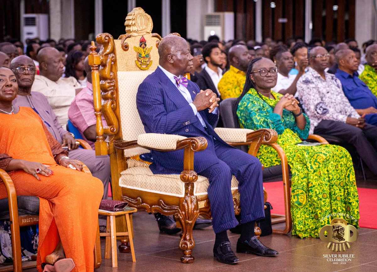 Sitting majestically and enjoying the Choral music from The Kumasi Evangel Choir-GH. #opemsuoradio