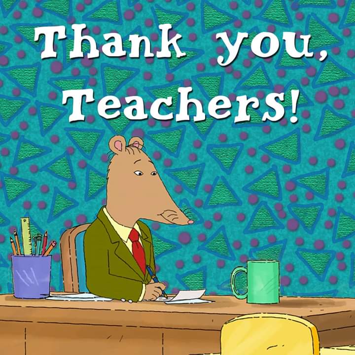 It's Teacher Appreciation Week! Shout out to my fellow educators who continue to fight to keep the woke bullshit out of our schools.